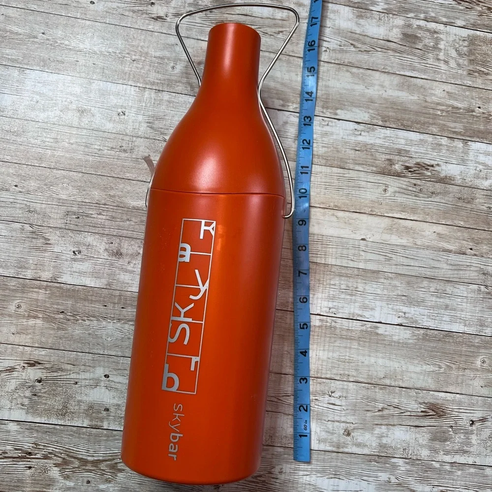 Skybar orange insulated bottle holder